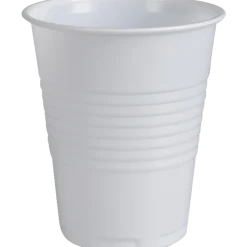 Abena automatbæger polystyren hvid 210 ml 100 stk pakke