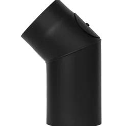 Aduro bøjning med renseluge sort 250x250 mm 90°