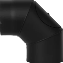 Aduro bøjning med renseluge 2x45° 265x265 mm sort