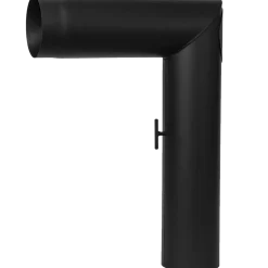 Aduro knærør med spjæld + renselåge 700x500 mm sort 90°