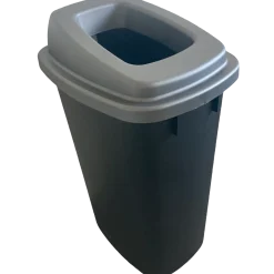Affaldsspand 90 L grå med låg