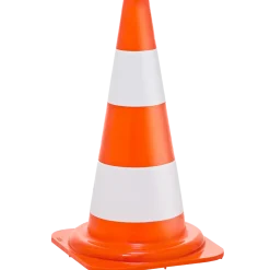 Afmærkningskegle orange/hvid 50 cm