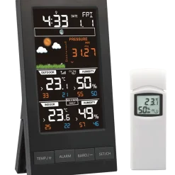 Agimex vejrstation m/temperatur, fugt og barometer