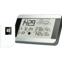 Alecto WS-1700 vejrstation med trådløs sensor sølv