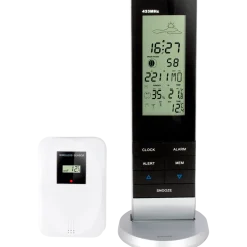 Alecto WS-1150 vejrstation med trådløs sensor sort/sølv