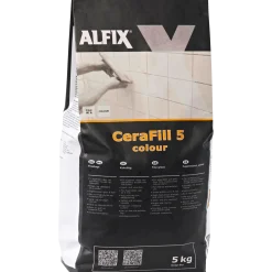 Alfix CeraFill 5 Colour flisefuge 5 kg lysgrå