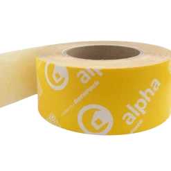 Alpha dampspærretape gul 50mm x 25m
