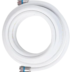 Antenne kabel Ø6,6 5 m med 2xf-connector hvid