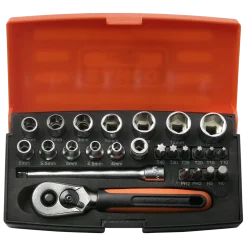 Bahco SL25 topnøglesæt 1/4" - 25 dele