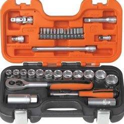 Bahco S330 topnøglesæt 1/4" og 3/8" - 34 dele