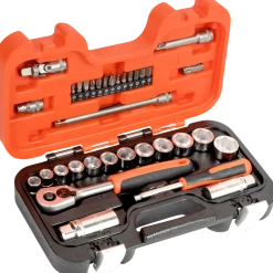 Bahco S330 topnøglesæt 1/4" og 3/8" - 34 dele