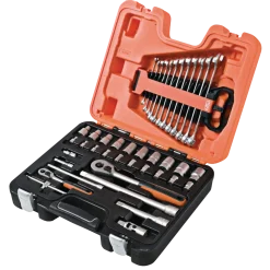 Bahco S410 topnøglesæt 1/4" og 1/2" - 41 dele