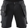 Blåklæder håndværker shorts 4-vejs stretch sort/mørk grå str. C56
