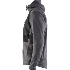 Blåklæder hættetrøje Full Zip sortmeleret str. 2XL