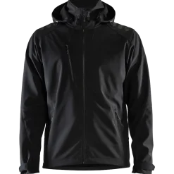 Blåklæder softshell jakke sort/sort str. XL