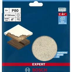 Bosch EXPERT M480 slibenet til excenterslibere 150 mm, G 80 5 stk.