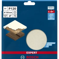 Bosch EXPERT M480 slibenet til excenterslibere 150 mm, G 120 5 stk.