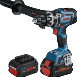 Bosch GSR 18V-150 C bore-/skruemaskine 2X8 Ah batteri, lader og L-BOXX