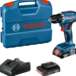Bosch GSR 18V-45 inkl. 2x2,0 Ah batteri og lader