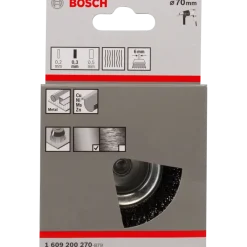 Bosch PRO Metal clean kop-stålbørste, lige skaft, 70x0,3 mm