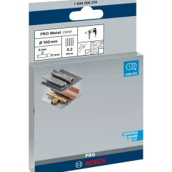 Bosch PRO Metal clean skivestålbørste, lige skaft, 100x0,2 mm