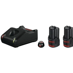 Bosch startsæt 2x GBA 12V 3.0Ah + hurtiglader