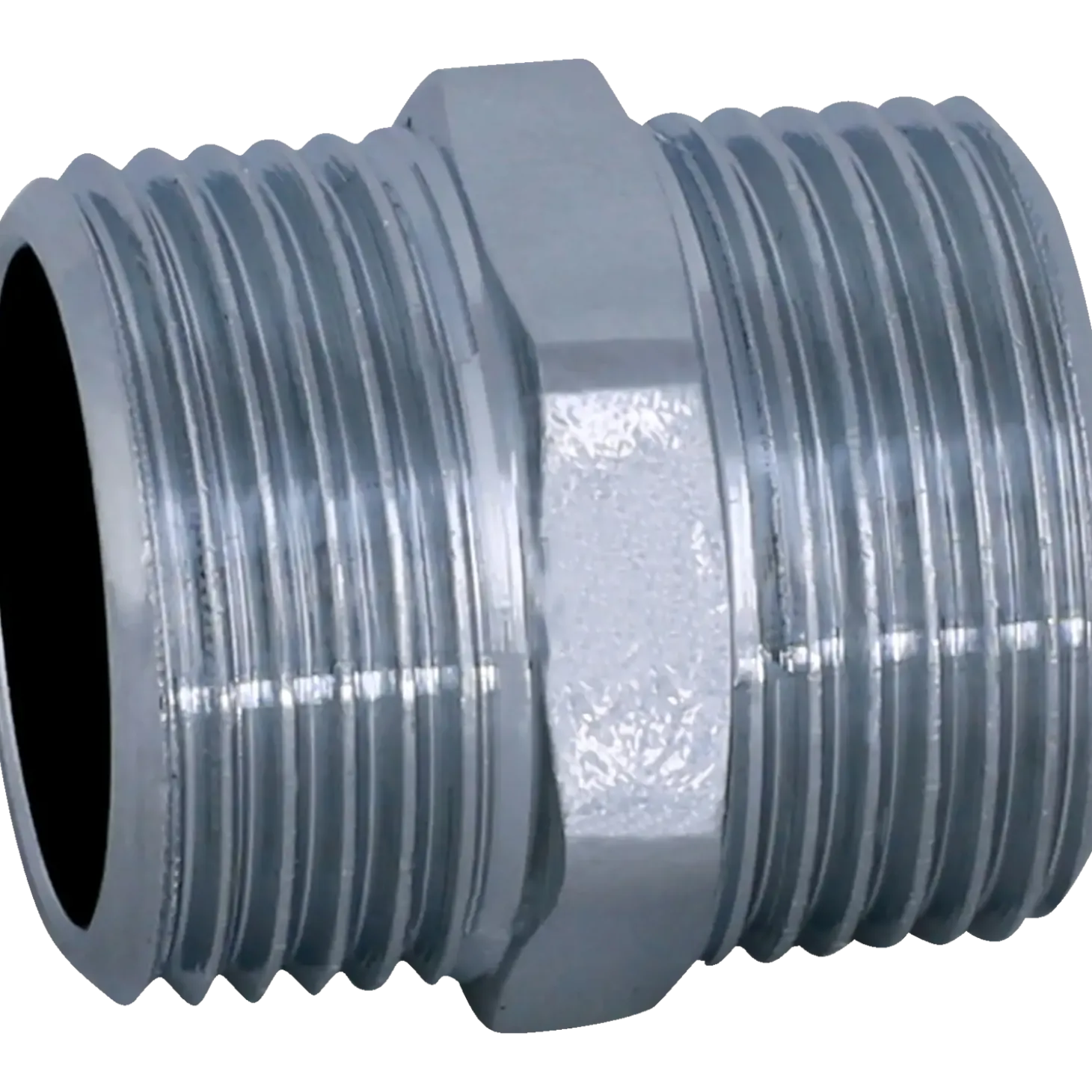 Brystnippel 3/8" R10 krom