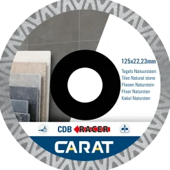 Carat CDBM racer diamantklinge fliser Ø125 mm