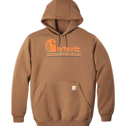 Carhartt graphic hooded swetshirt brun str. L