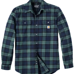 Carhartt Flannel L/S plaid skjorte grøn str. XL