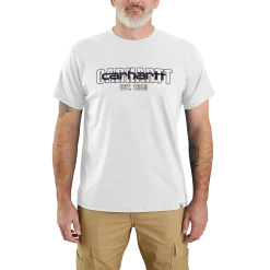 Carhartt force s/s logo graphic t-shirt hvid str. M