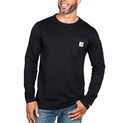 Carhartt Force t-shirt med lomme sort str. XL