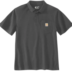 Carhartt 106685 Midweight s/s pocket polo koksgrå str. M