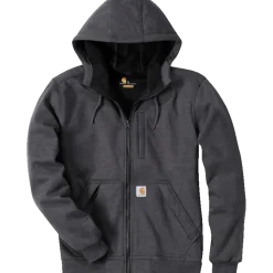 Carhartt Wind Fight hættetrøje carbon heather str. L