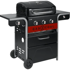 Char-Broil Gas2Coal 2.0 330 - hybridgrill (gasgrill/kulgrill) med 3 brændere
