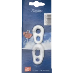 DanoMast flagclips 1 aflang og 1 kort