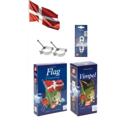 DanoMast flagstang 8 m inkl. spændebeslag og Dannebrog