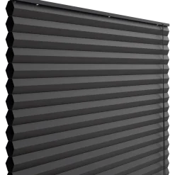Debel dubai mørklægningsgardin plisse sort 60x130 cm