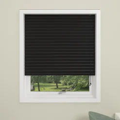 Debel dubai mørklægningsgardin plisse sort 60x130 cm