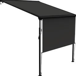 Debel Sigma pergolamarkise med LED-lys 400x400 cm sort