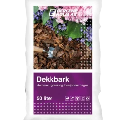 Dækbark 2400 liter, palle med 48 sække á 50 liter