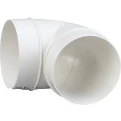 Duka bøjning 90°  Ø100 mm hvid