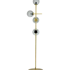 Dyberg Larsen Como gulvlampe smoke/messing