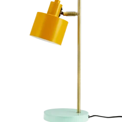 Dyberg Larsen Ocean bordlampe tyrkis/karry/messing