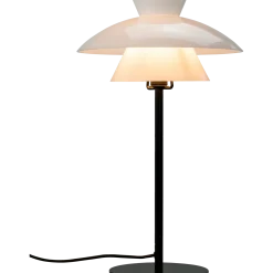 Dyberg Larsen Valby opal bordlampe 3 G9 sort