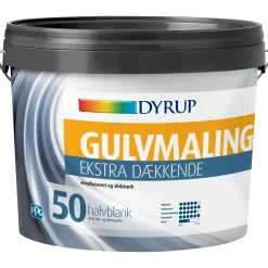 Dyrup gulvmaling ekstra dækkende olie 50 hvid 2,25 L