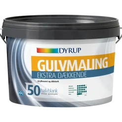 Dyrup gulvmaling ekstra dækkende vand 50 hvid 0,75 L