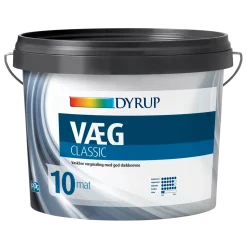 Dyrup vægmaling classic 10 hvid 0,75 L