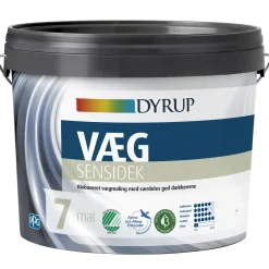 Dyrup vægmaling Sensidek 7 hvid 4,5 L