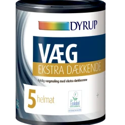 Dyrup Væg 05 vægmaling ekstra dækkende hvid 0,75 L